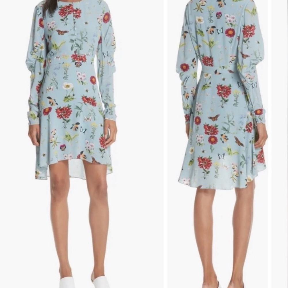 Joie Blue Long Sleeve V-Neck - Picture 2 of 14